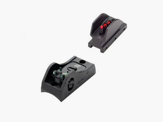 Zestaw celowników LPA T-Rib Ghostring 3-Dot Fiber