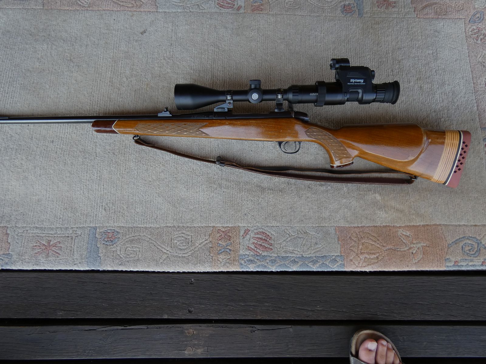 BSA bolt-action rifle 243 Win. with scope