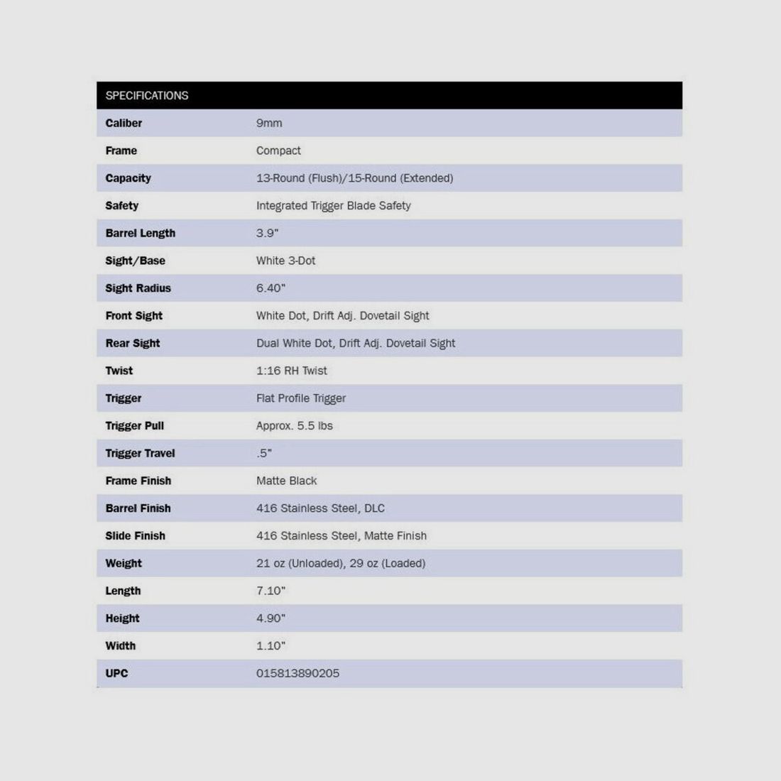 Mossberg MC2c Two-Tone 3.9" (9 inch) 9mm Luger