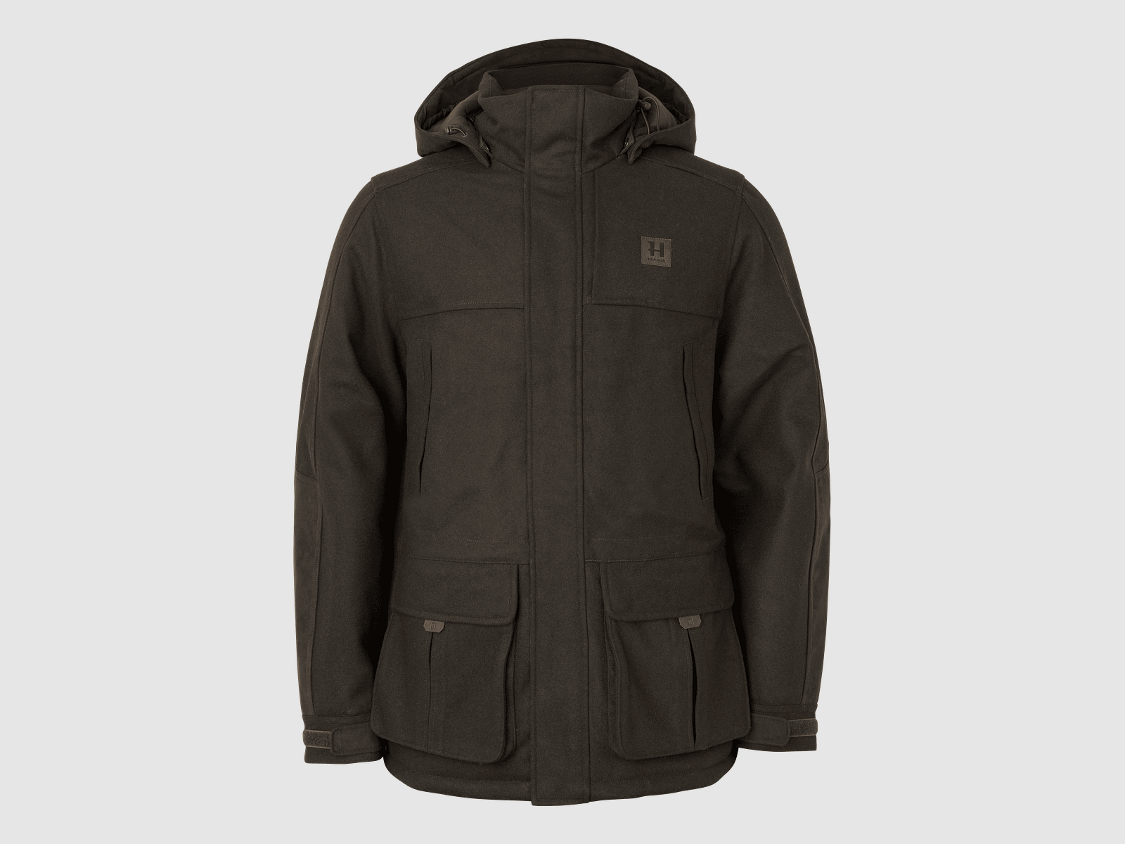 Veste isolée Härkila Kodiak CleverWool HSP Homme Vert Chasse Foncé/Marron Ombre 50