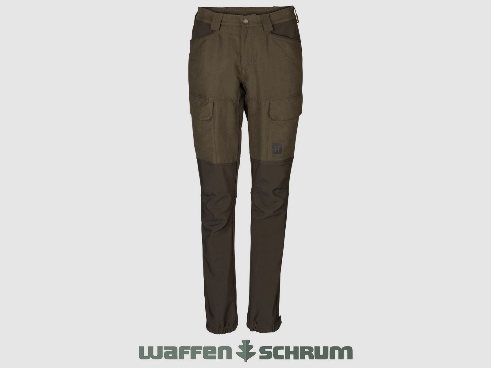 Pantalon Härkila vert saule scandinave/marron foncé