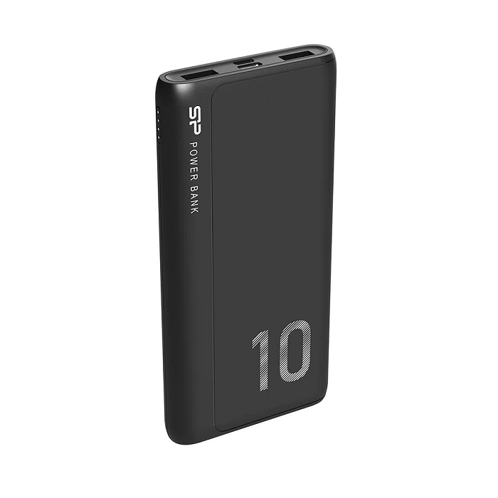 Powerbank Silicon Power GP15 10000mAh 2xUSB A, 1x mUSB + 1x USB C, czarny, zdjęcie 3 z 6