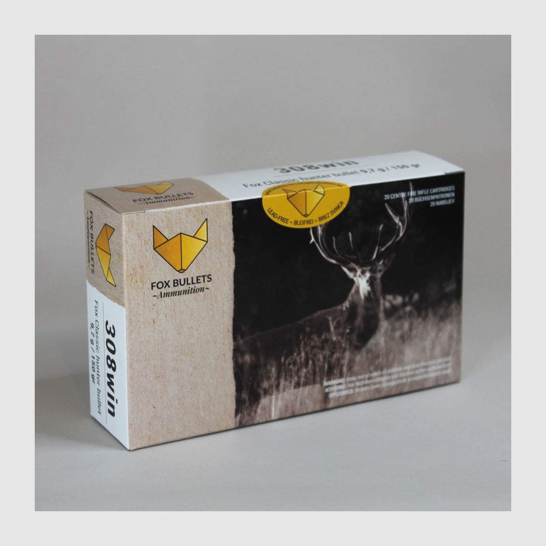 Fox Bullets Classic Hunter .308 Win. 150GR / 9,7g bleifrei 20 Patronen