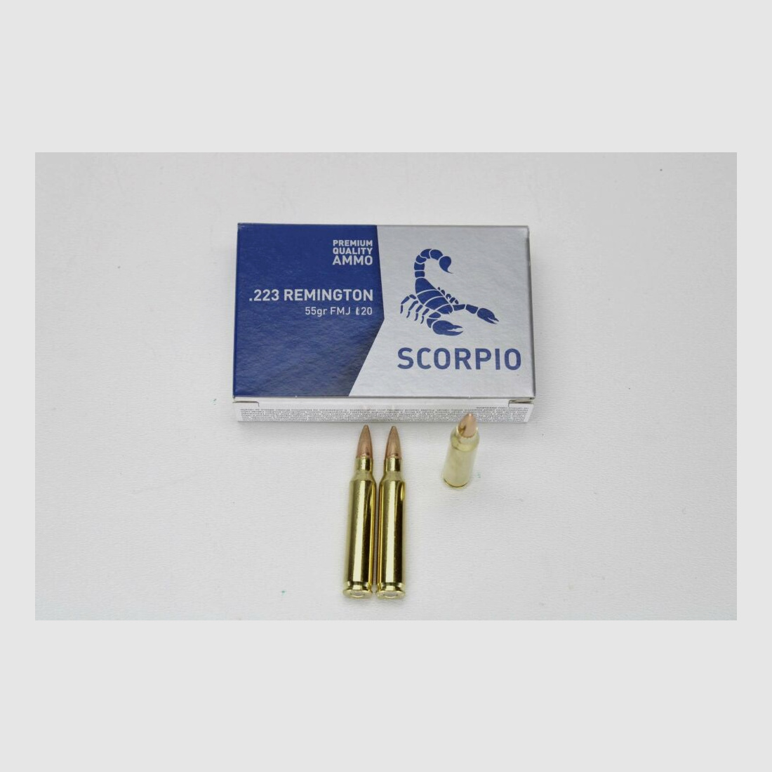 1000 Schuß .223 STV Scorpio 55 Grain 3,6 gramm im 20er Pack .223 Rem