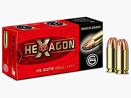 Geco .45 ACP Hexagon SX 200 grs.