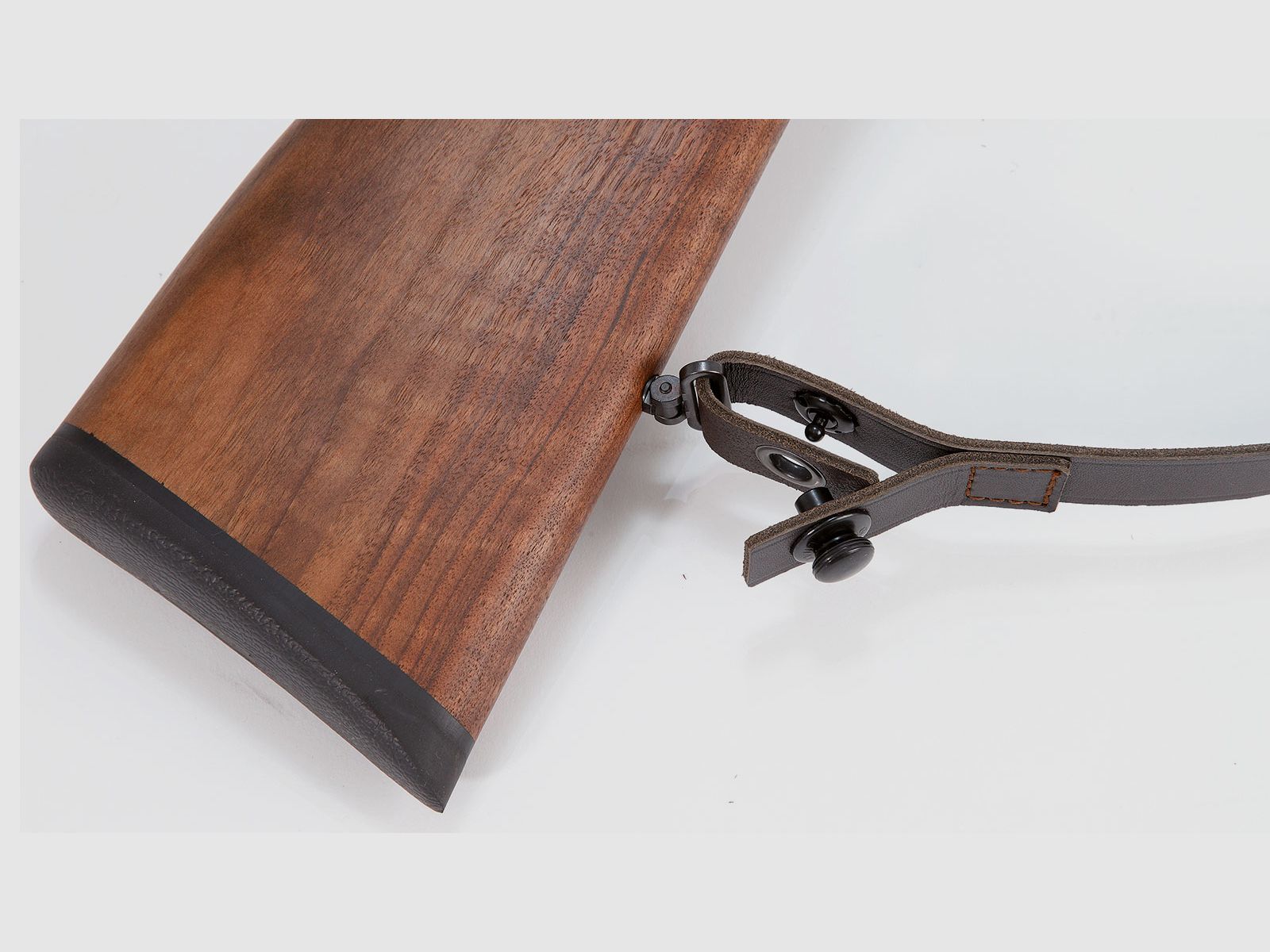 Sangle de fusil AKAH en cuir d'élan avec bouton de libération rapide