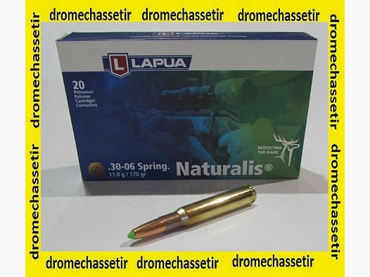 1 boite de 20 cartouches en 30-06, LAPUA Naturalis 170 grains