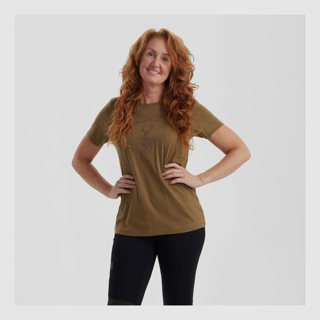 Lady Logo T-Shirt - Butternut – Kleidergröße Damen: 44