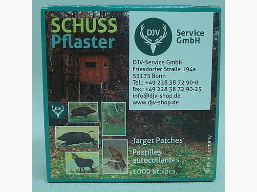 Schusspflaster Rehboock alt - 16mm, braun