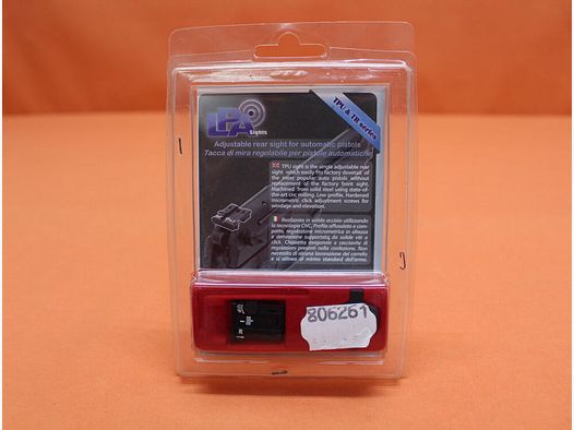 LPA CZ 75 SP-01: Mira micrométrica LPA (TPU86BZ30) hoja de mira 2 puntos con puntos de contraste, por ejemplo, para SHADOW