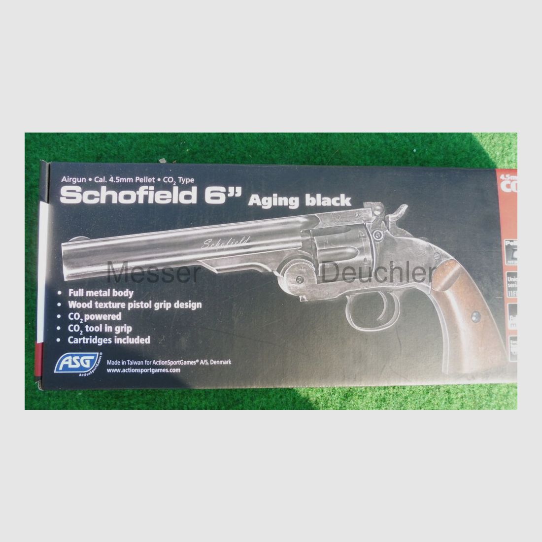GSG German Sports Guns Schofield 6' Revolver Aging black