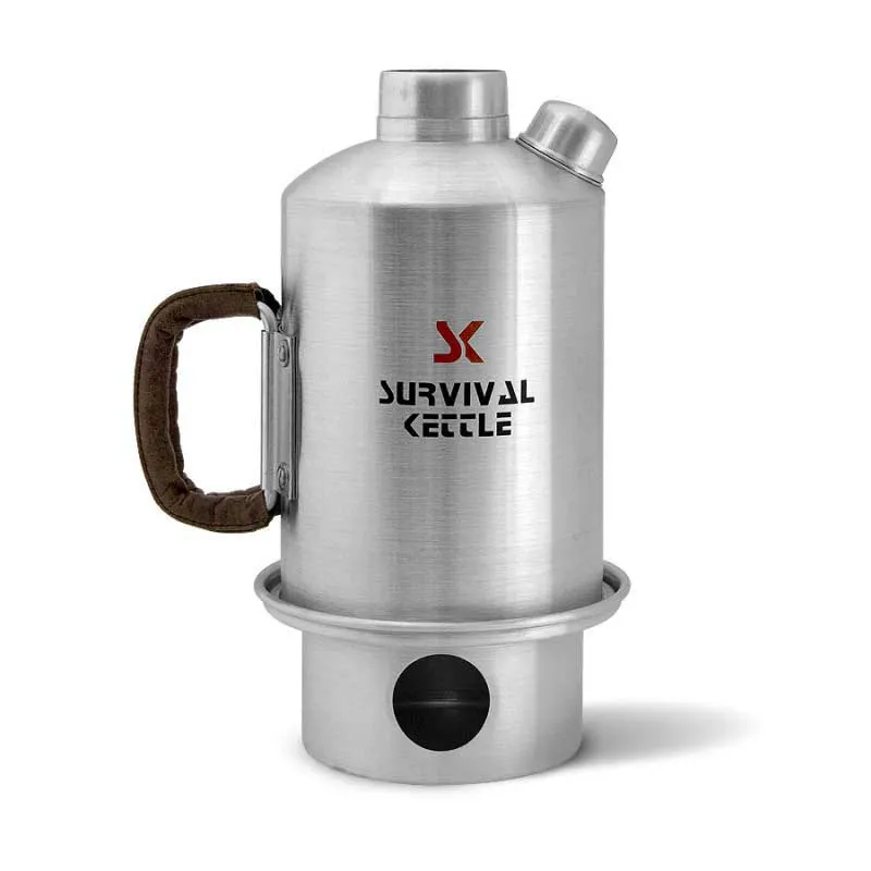 Czajnik turystyczny Survival Kettle srebrny 1,2 L - Aluminium
