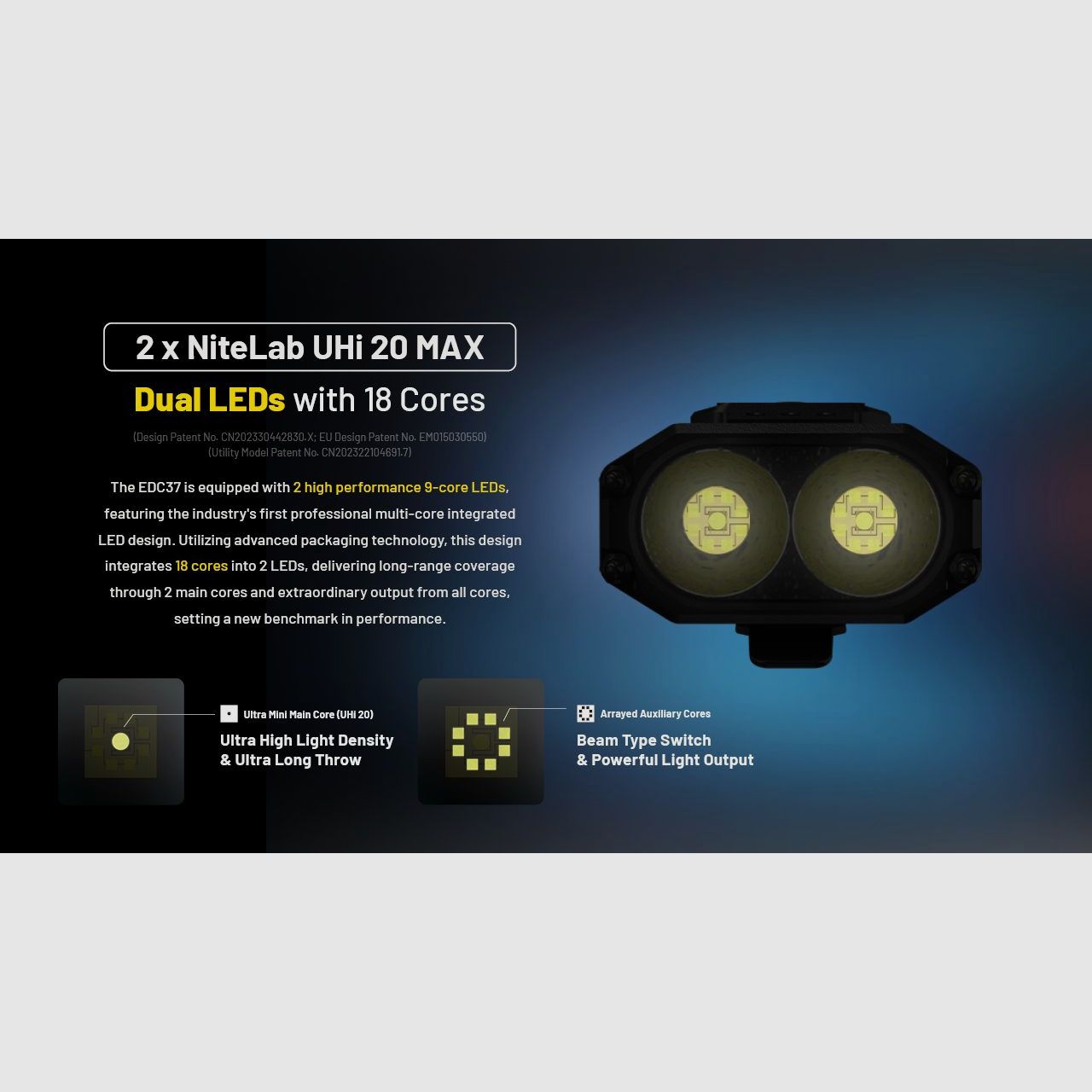 Nitecore EDC37 Wiederaufladbare Taschenlampe - 8000 Lumen, Bild 7 von 20