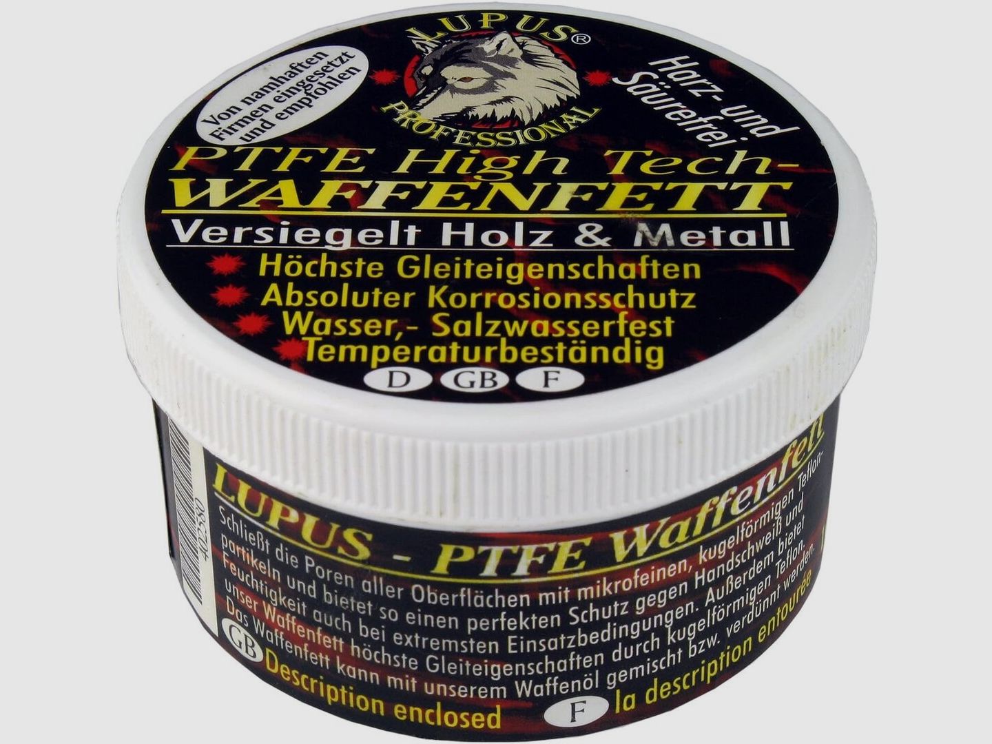Lupus Professional PTFE High Tech Teflon Grasso per Armi 100 ml
