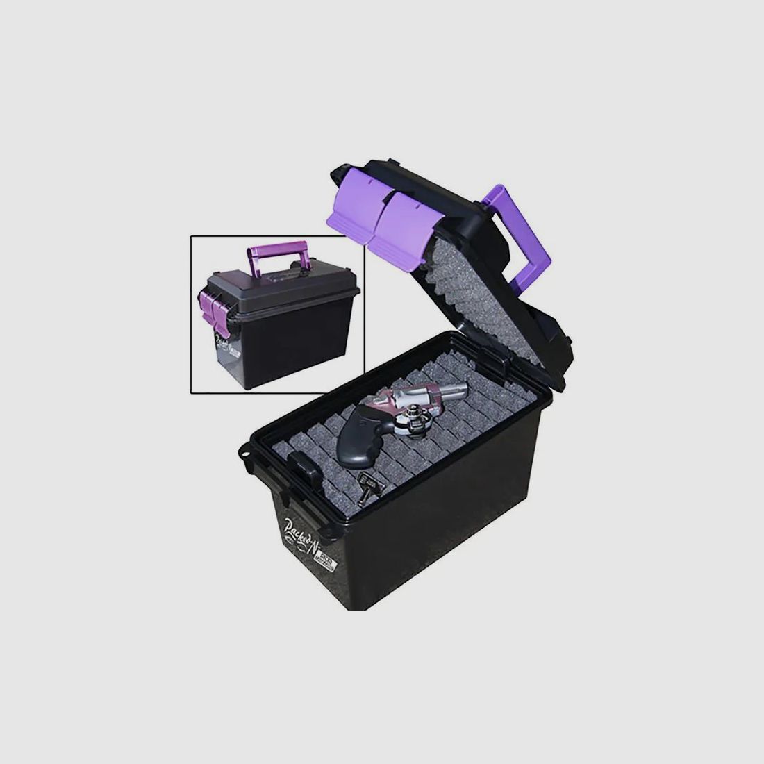 MTM Gun Transport Box HCC-25 purple