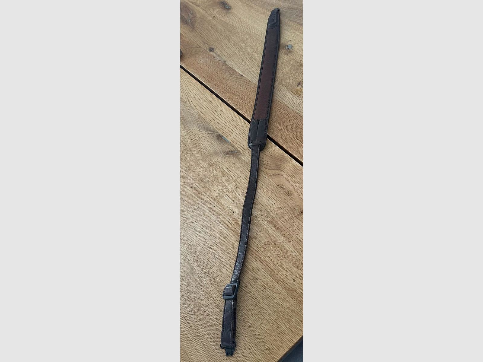 Blaser Gewehrriemen Leder Braun mit Schnellverschlüssen