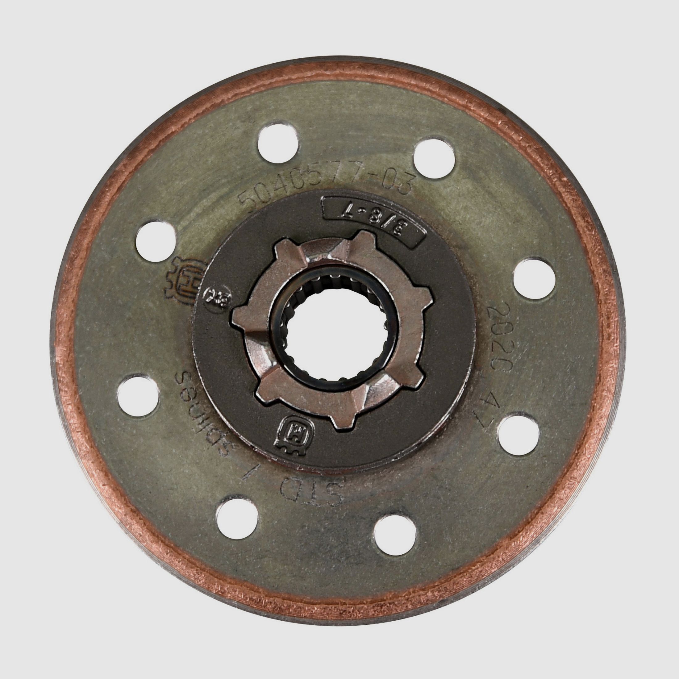 Husqvarna sprocket complete with needle bearing 3/8", 7 teeth, hub width standard