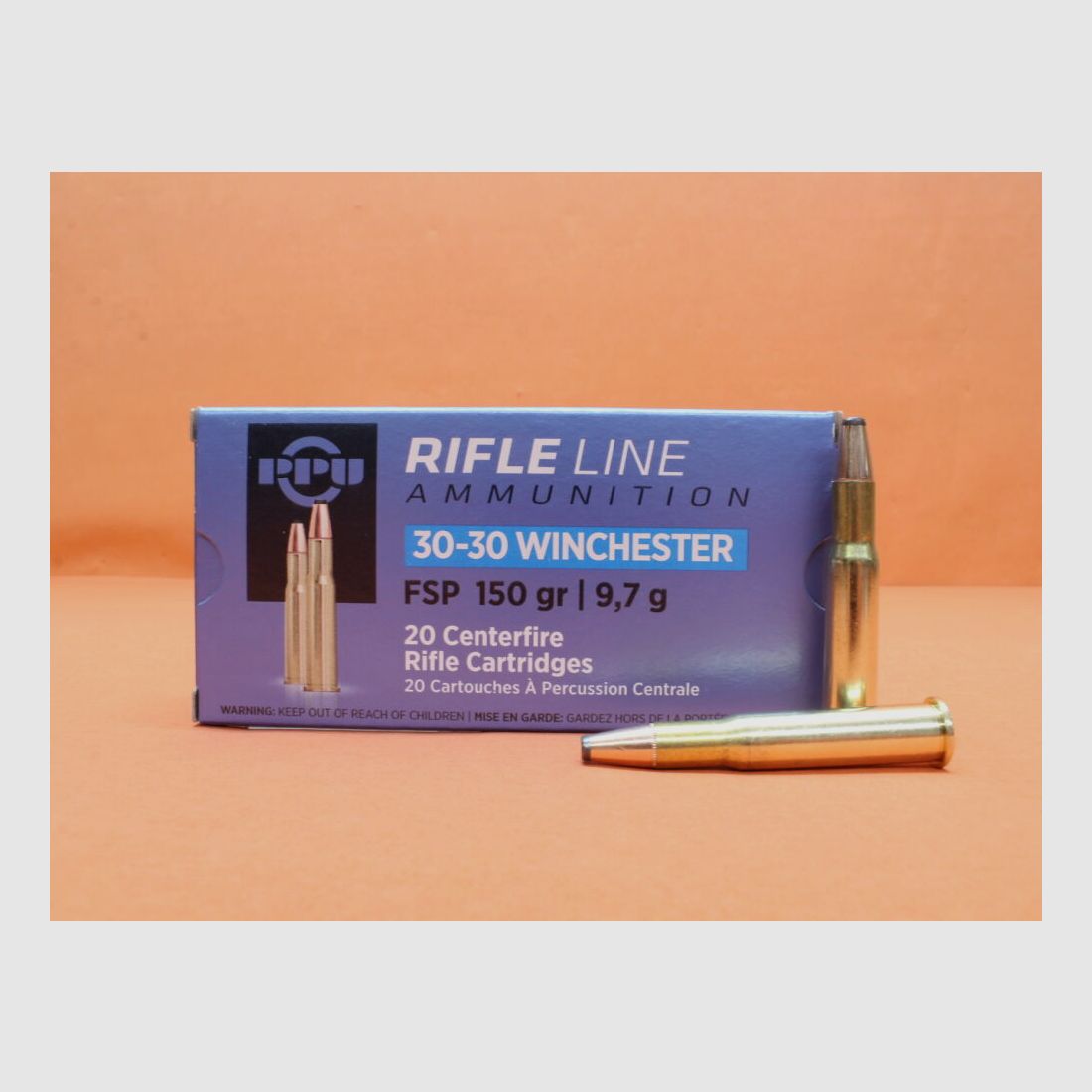 Prvi Partizan .30-30Win Prvi Partizan 150grs FSP/ SP-F VE 20 cartridges (A-028)/ 9.7g partial jacket flat nose