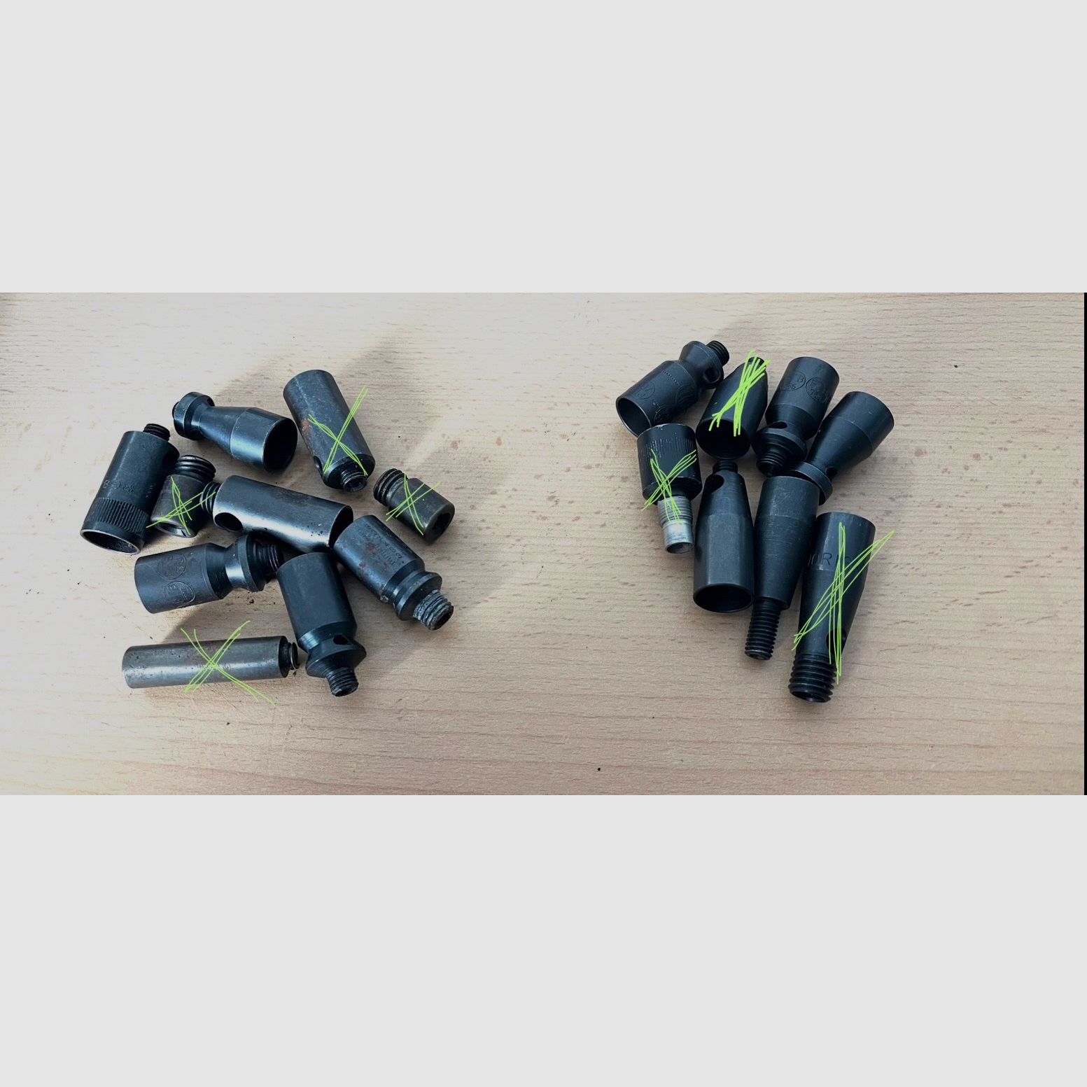 ••• Various launch cups / pyro cups / attachment of choice •••