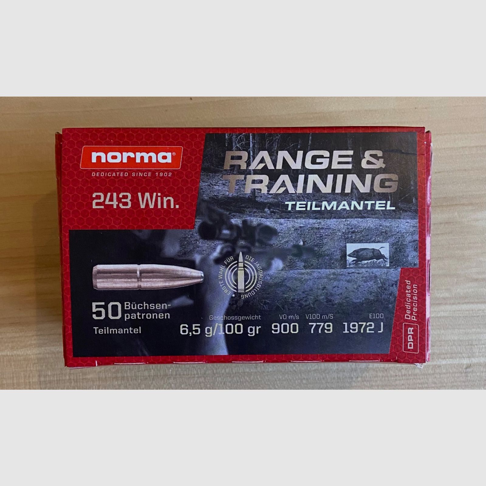 Norma Range & Training Kal. 243 Win. - 6,5g / 100gr