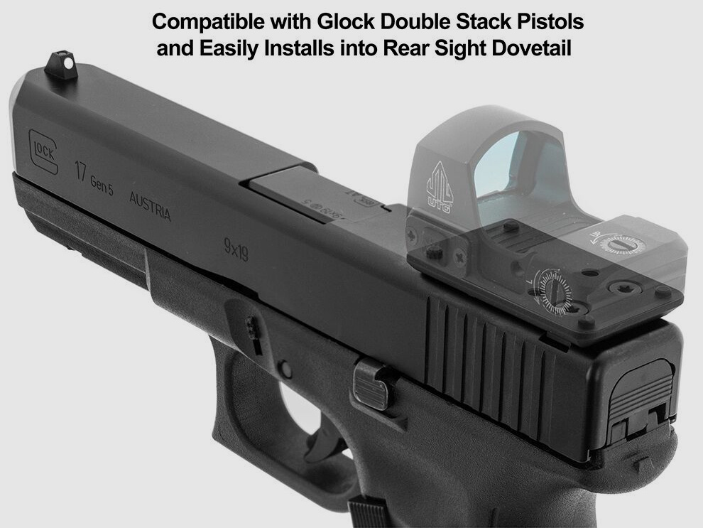 UTG Leapers Super Slim RDM20 Mount für Glock (Kimme)- schwarz