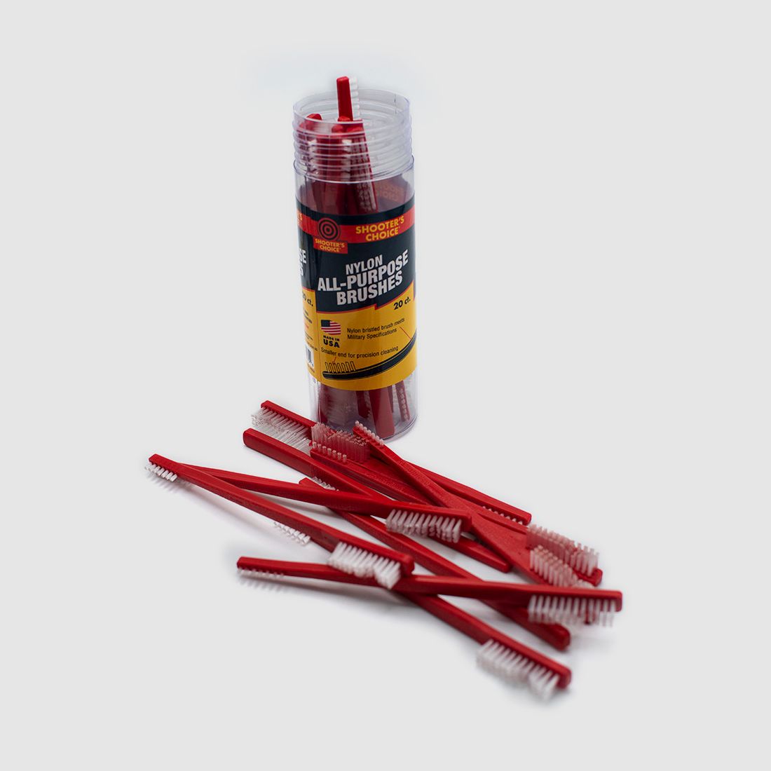 Shooter's Choice Nylon Putzbürsten – 20er Pack (SHF-316R-20)