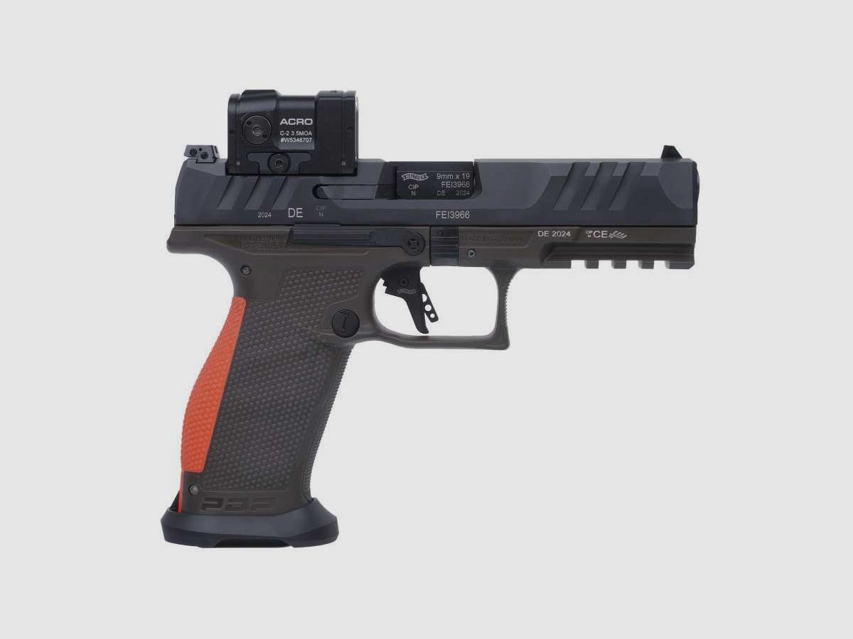 PISTOLE PIST PDP HUNTER PRO FS 4,5'' KAL 9X19, 18 SCHUSS - SET AIMPOINT ACRO + HOLSTER, Bild 2 von 4