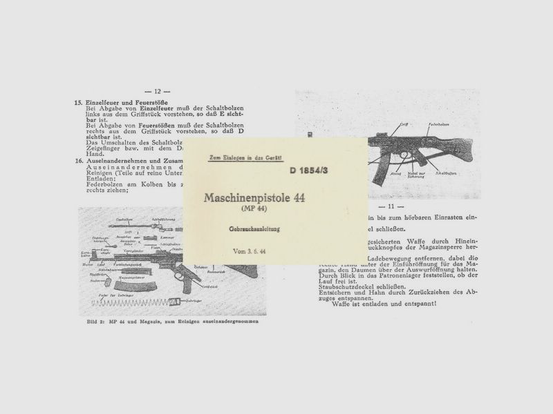 Nachdruck Bedienungsanleitung Sturmgewehr 44