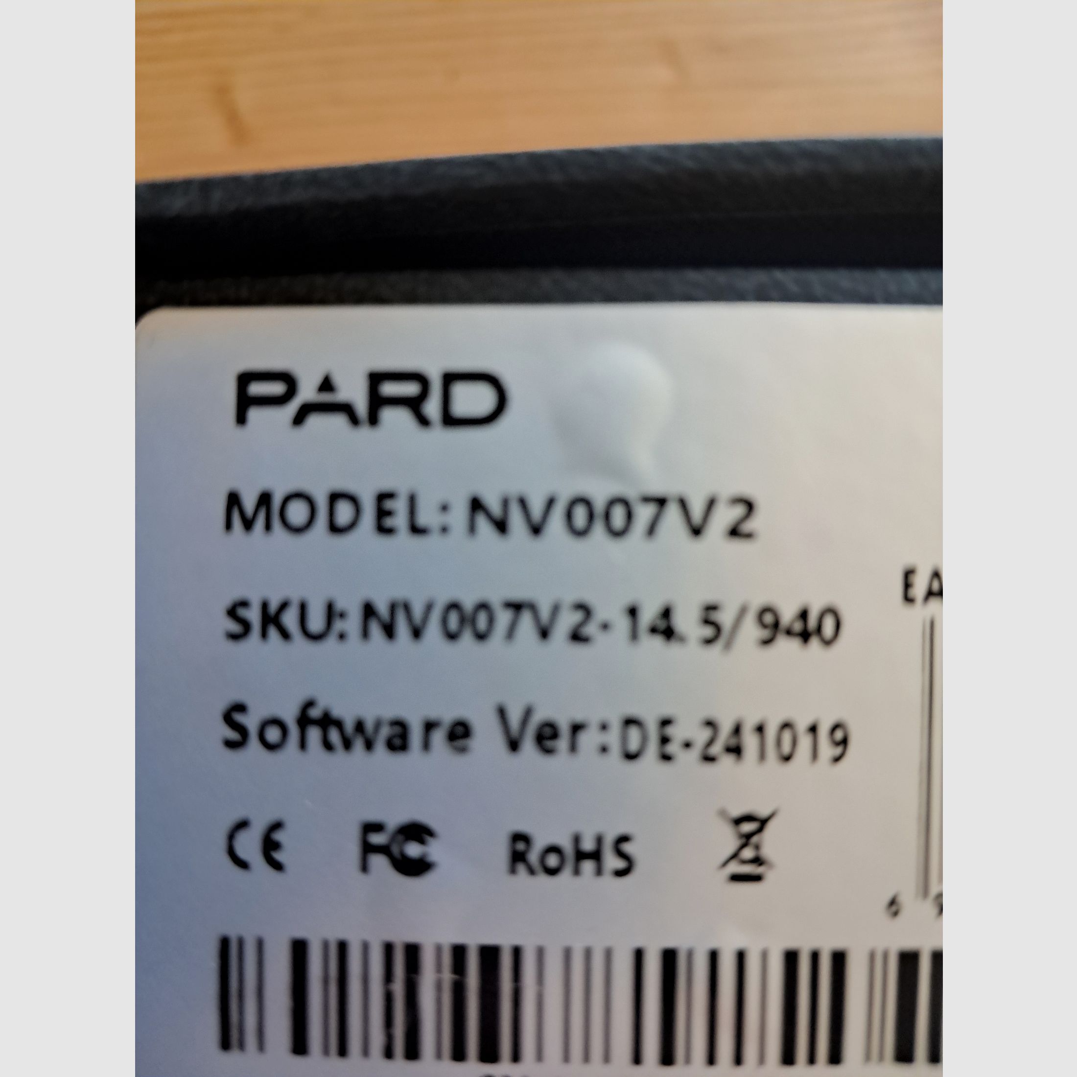 PARD NV007V2 Nachsatzgerät 