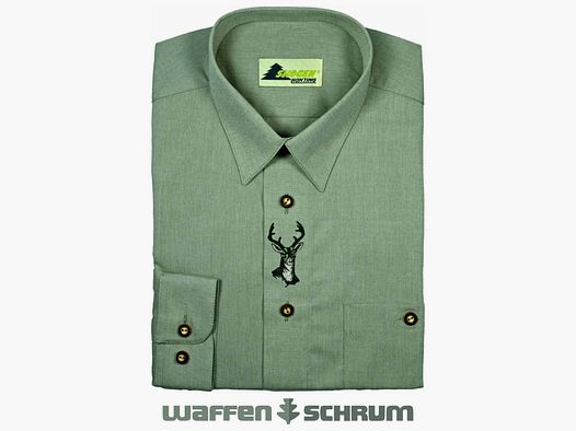 Skogen Hemd Chambray-Stick Hirsch Lind