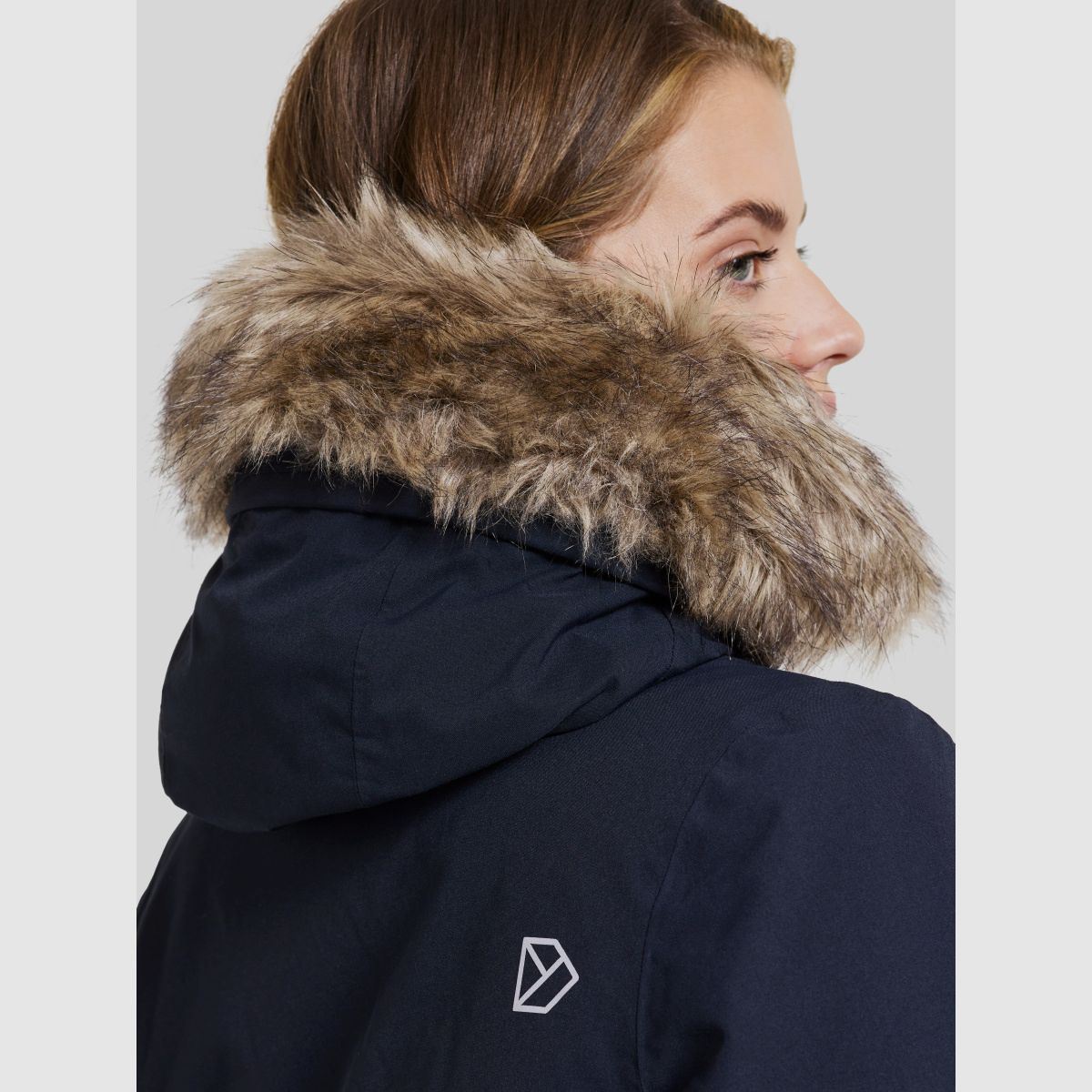Parka para mujer DIDRIKSONS Erika 3 Azul Noche Oscura