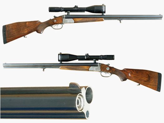 Boren, Krieghoff Trumpf, Kal. 7x65R, 16/70 met inlooploop .22 Hornet