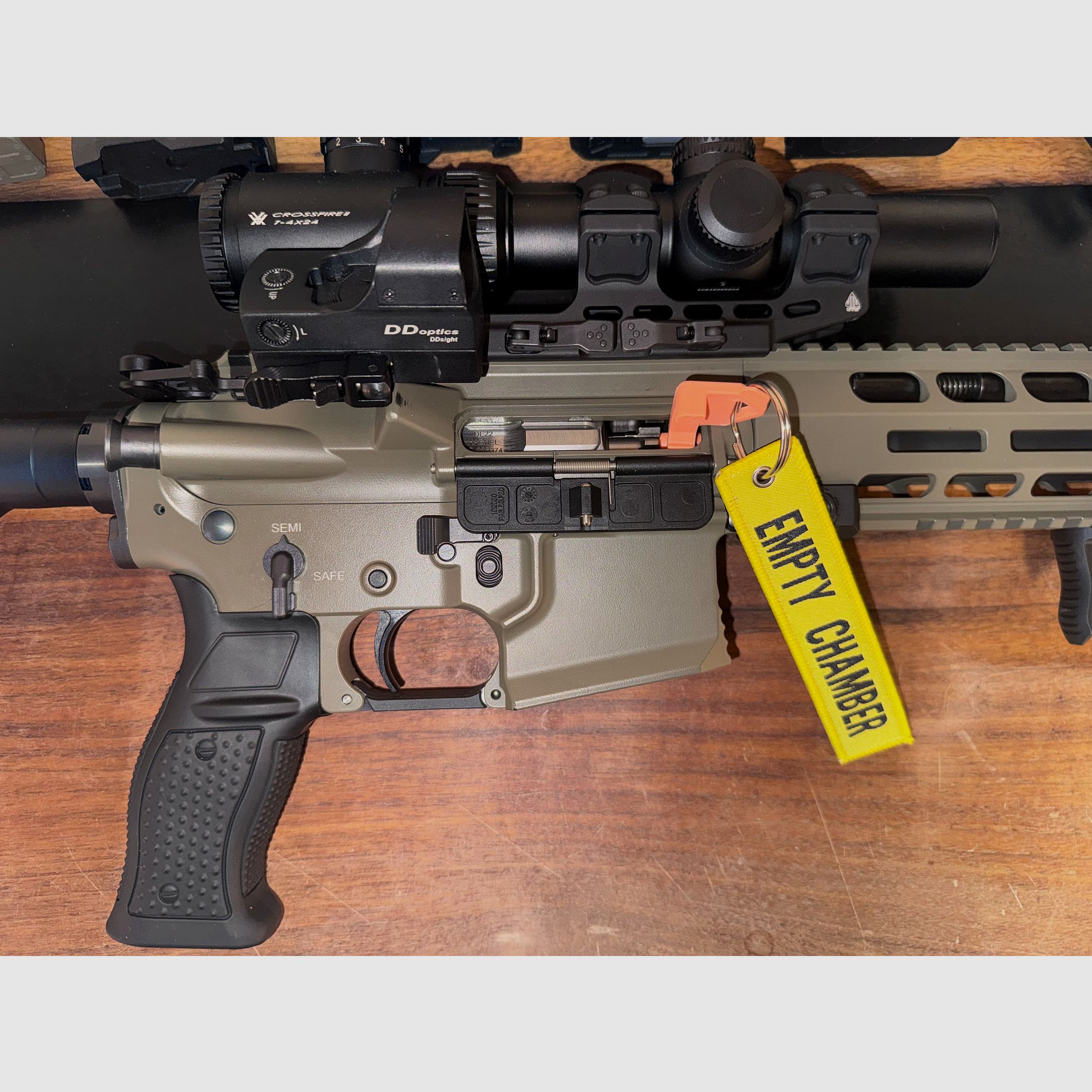 Haenel CR 223, 16,5" – match trigger – incl. scope + red dot + magazines + adjustable gas system + ATec muzzle brake