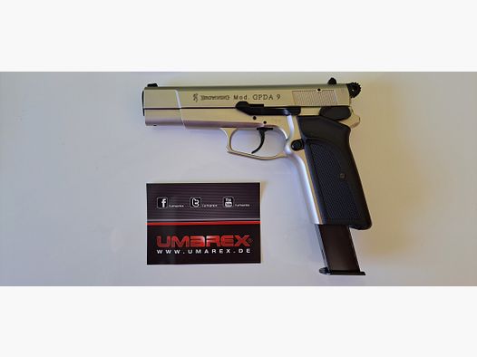 Browning GPDA 9, nickel, Umarex Schreckschusspistole