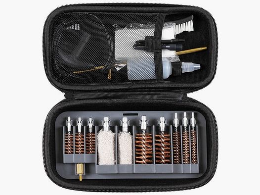 Gewehr Reinigung - Set / Waffenreinigung + Box - f. cal. .12,.20,.45, .40, .357/.38/9mm,.30,.270,.22
