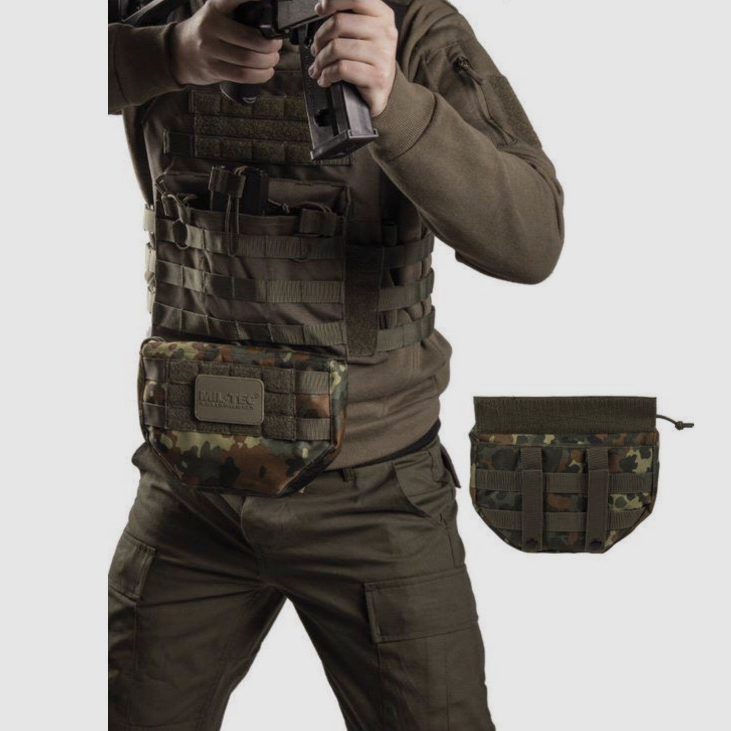 Tasche "drop down" CAMOUFLAGE, Bild 2 von 2