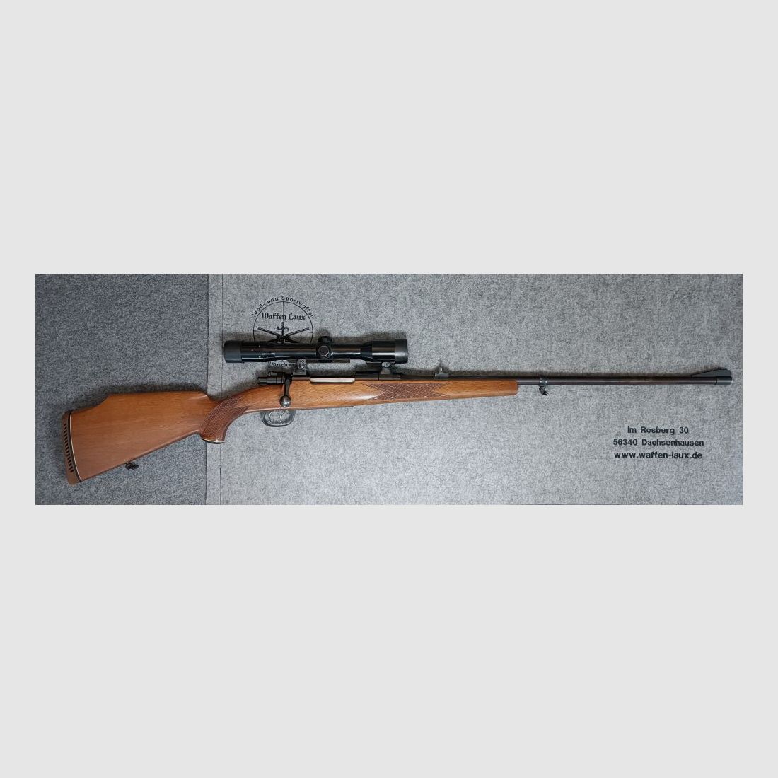 Waffen Grunder Thun	 Mauser K98 im schweizer Kaliber mit ZF Diavari D 1,5-6x42