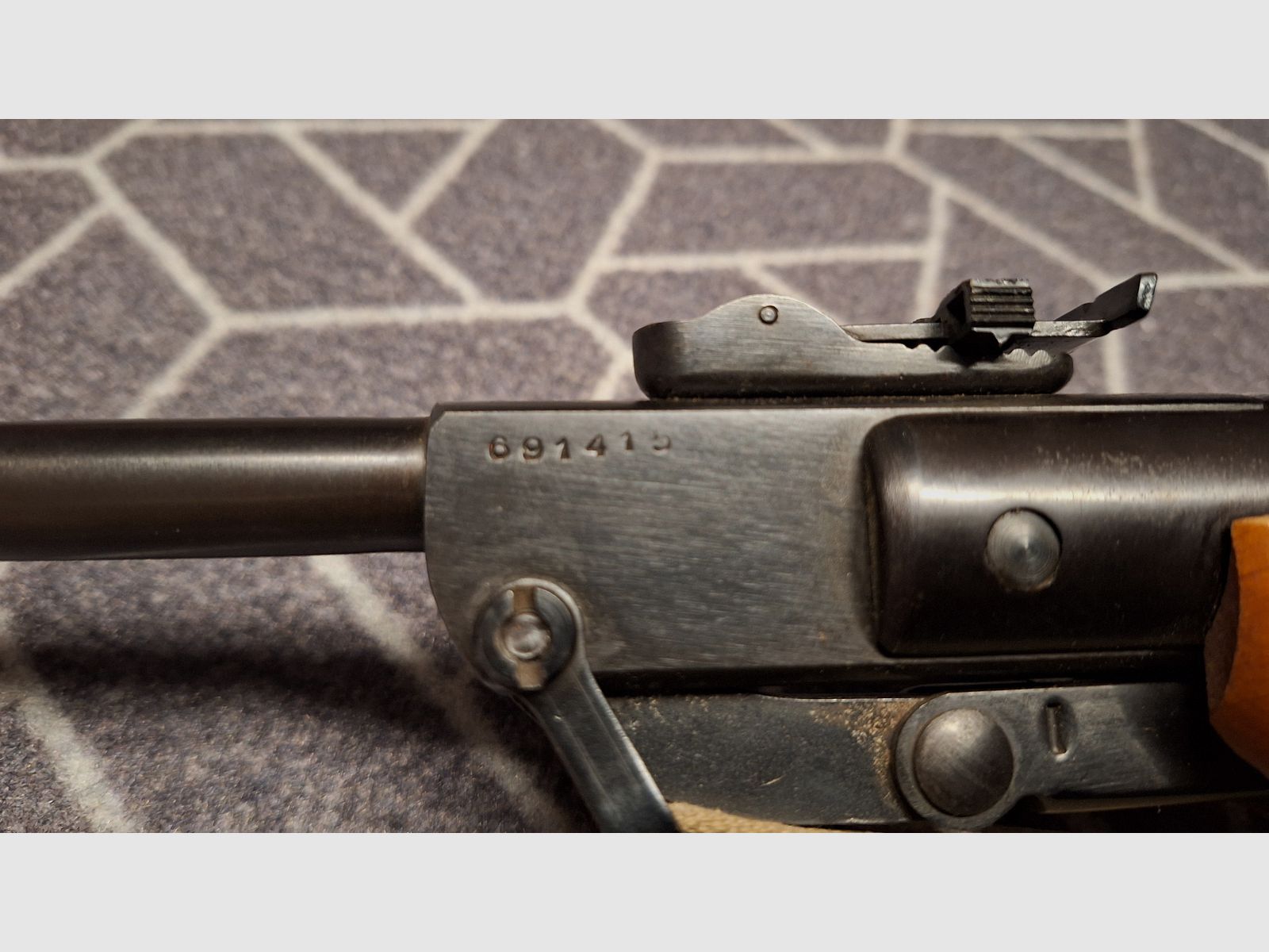 Rifle de aire modelo 303 Haenel Suhl ¡TOP estado de colección!