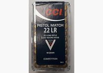CCI Pistol Match .22 lfB KK cartuchos