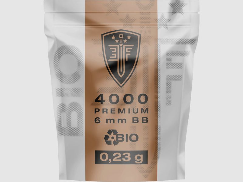 ELITE FORCE PREMIUM BIO BB'S - 6MM - 0,23 G - 4000 SCHUSS