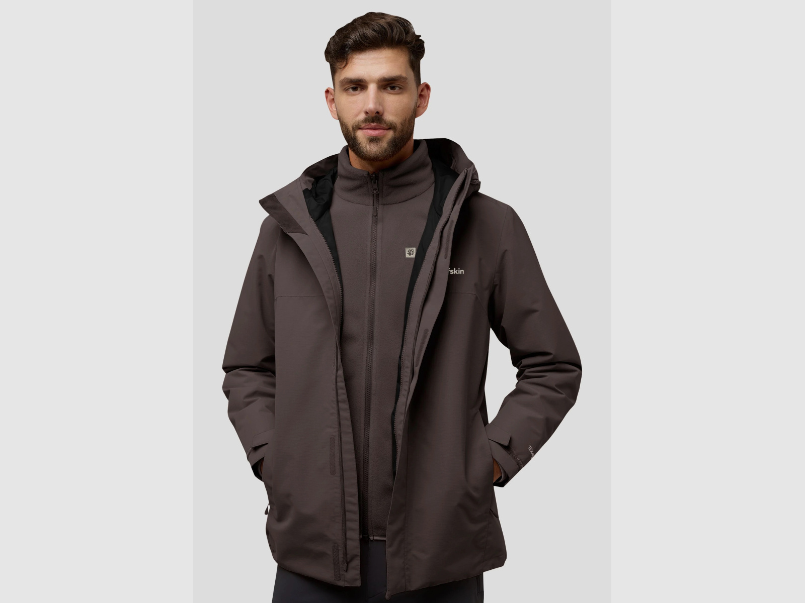 JACK WOLFSKIN Altenberg 3in1 Jkt M Peat