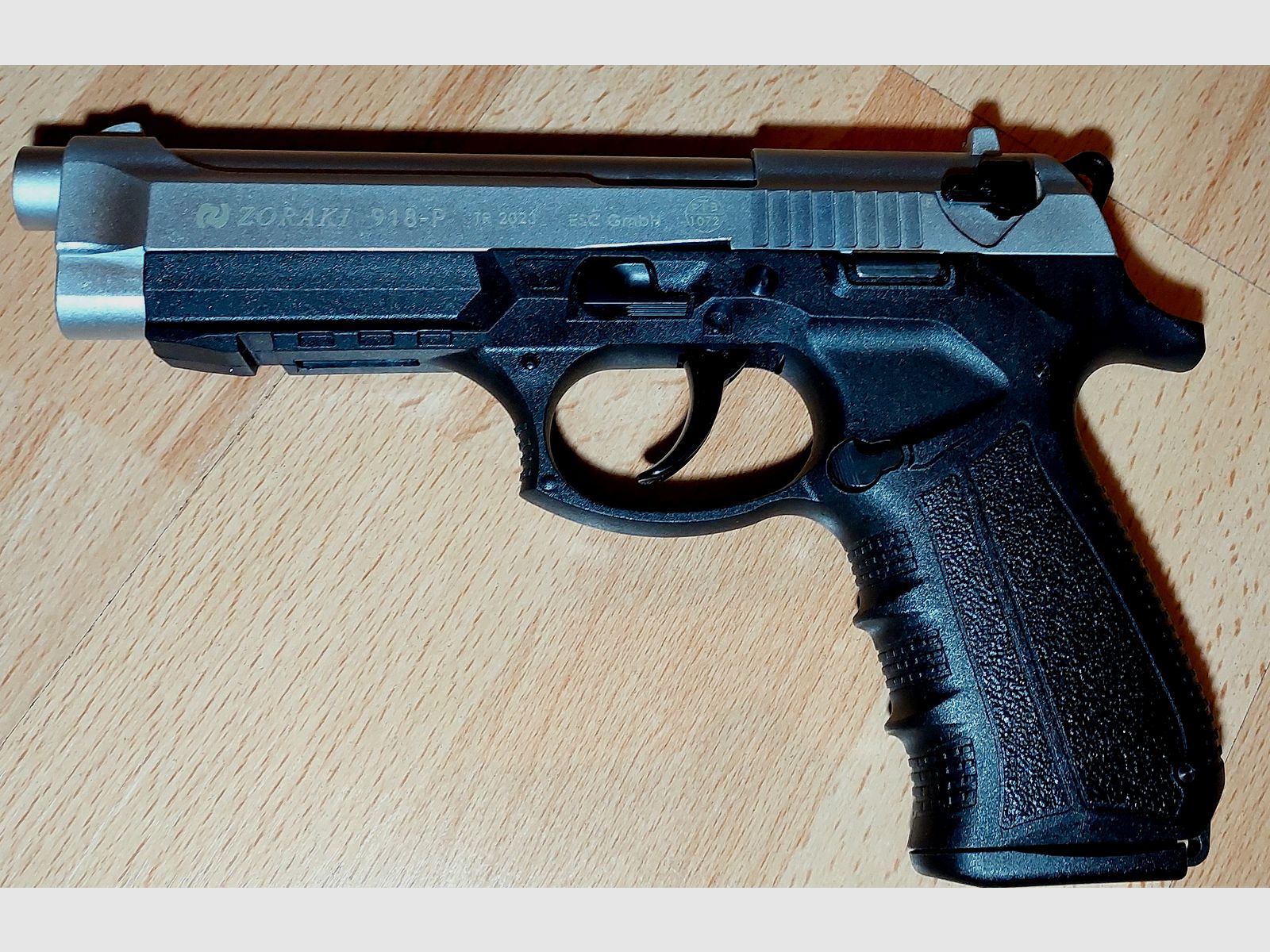 Zoraki 918-P 9mm P.A.K. Matt Chrom (PTB 1072) neuwertig