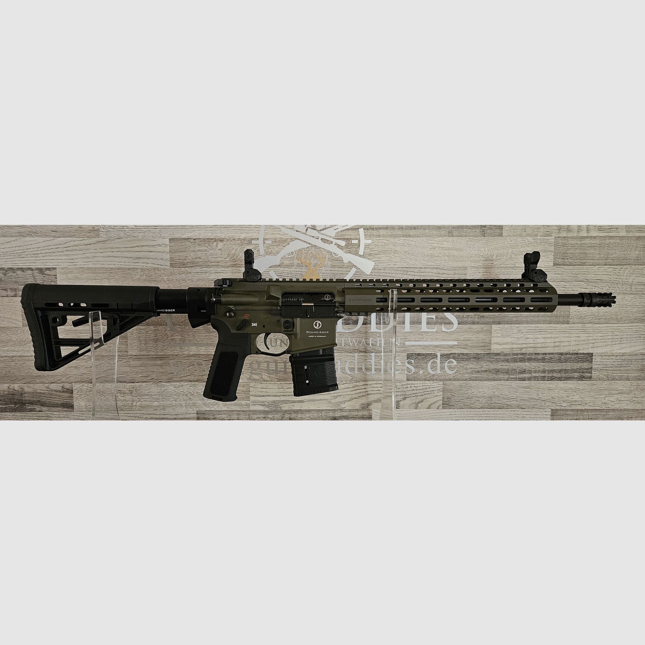 Schmeisser AR-15 M4FL OD Green 14,5" Kal. .223Rem. - gratis verzending! - Nieuwe producten van de vakhandel