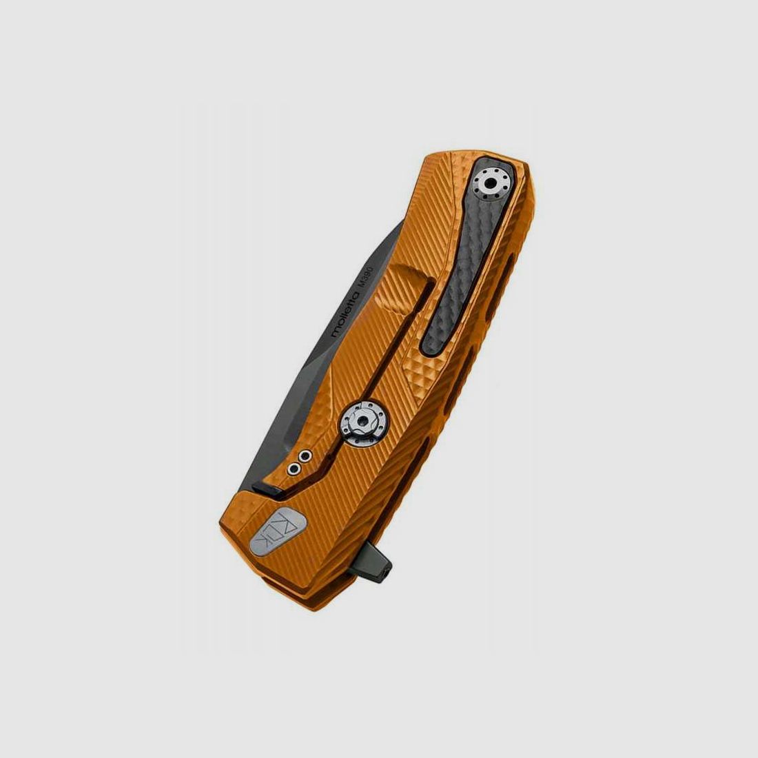 Lionsteel ROK Aluminium Taschenmesser, orange, schwarz