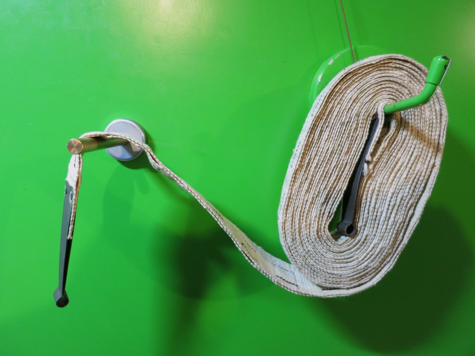 Ceinture en tissu Browning Cal .30 US de la WW2, M1919 USGI, ceinture de munitions en tissu originale R.M.C.