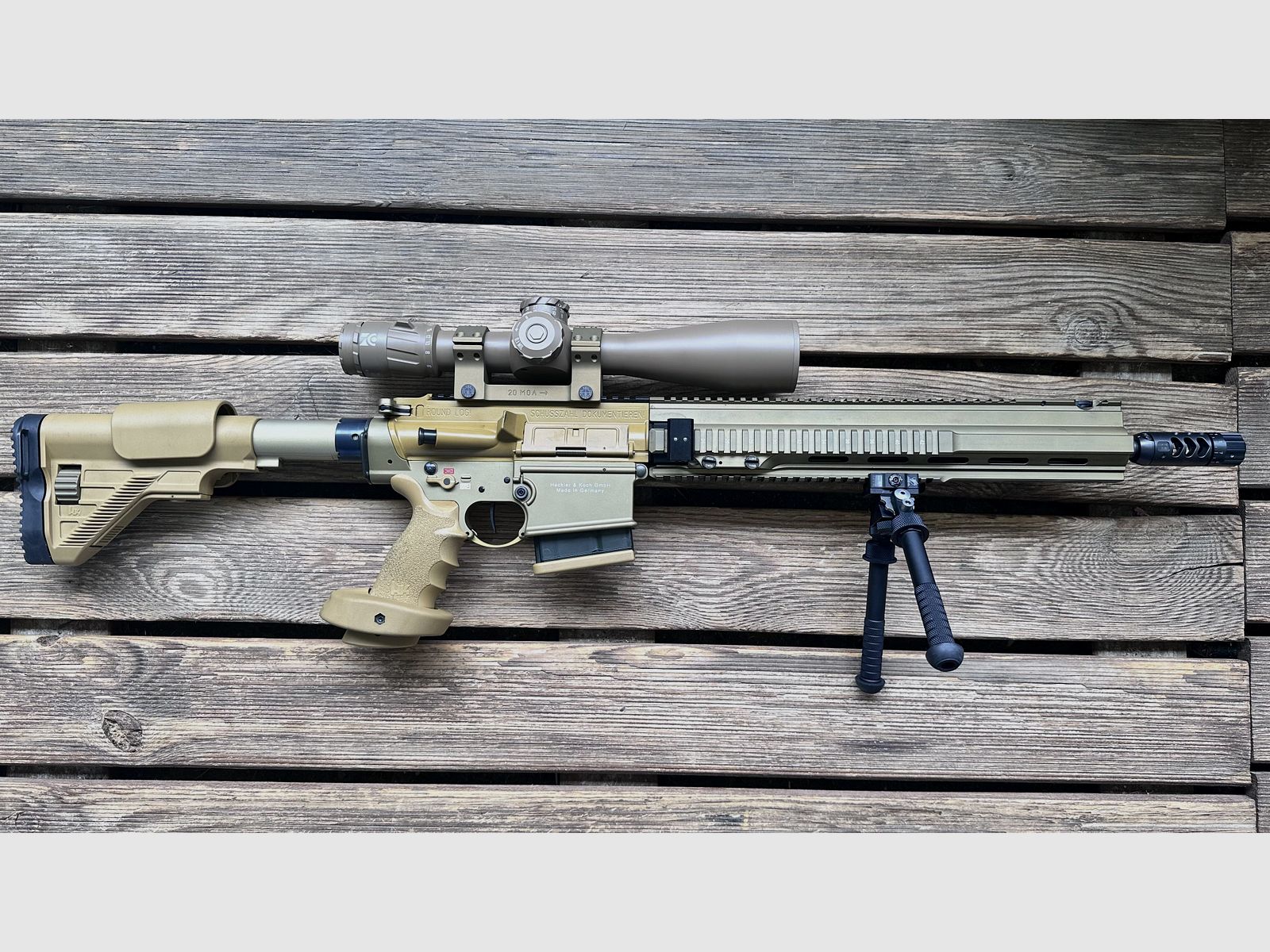 Heckler & Koch G 28 Z mit ZCO 527 Montage 20 MOA Zweibein Sinus Brake