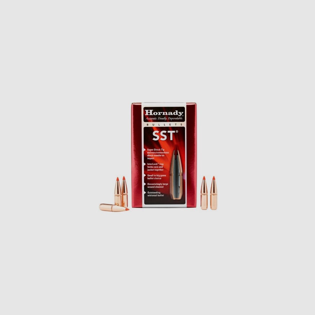 Hornady 8mm / .323 170 Grain SST Pociski | 100 Sztuk w Indywidualnym Opakowaniu