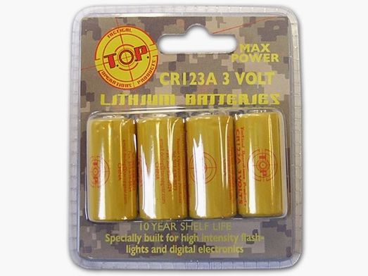 Batterie CR123A Top VE 4