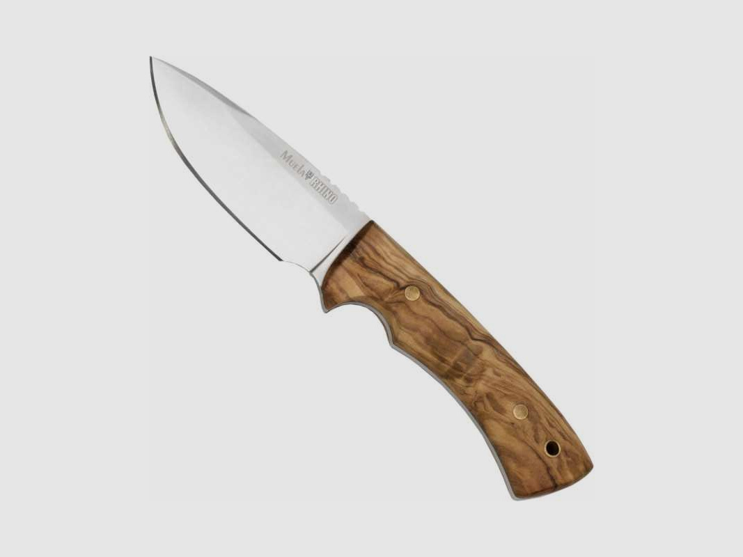 Muela Messer Small Rhino Olivenholz und Lederscheide