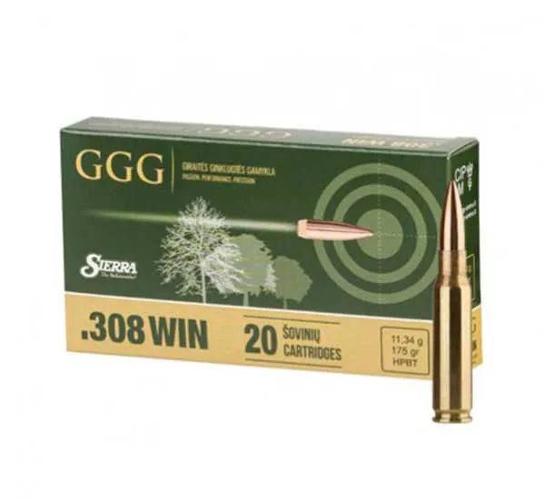 Amunicja kulowa GGG .308Win GPX15 175grn HPBT